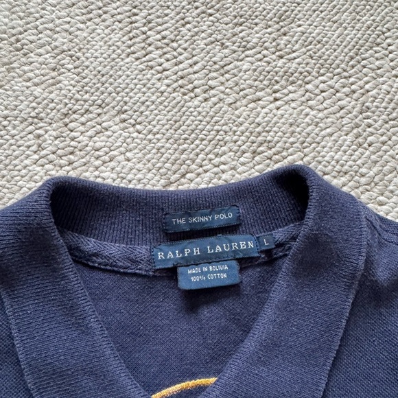 Ralph Lauren Black Watch Navy Polo Shirt - Picture 3 of 8
